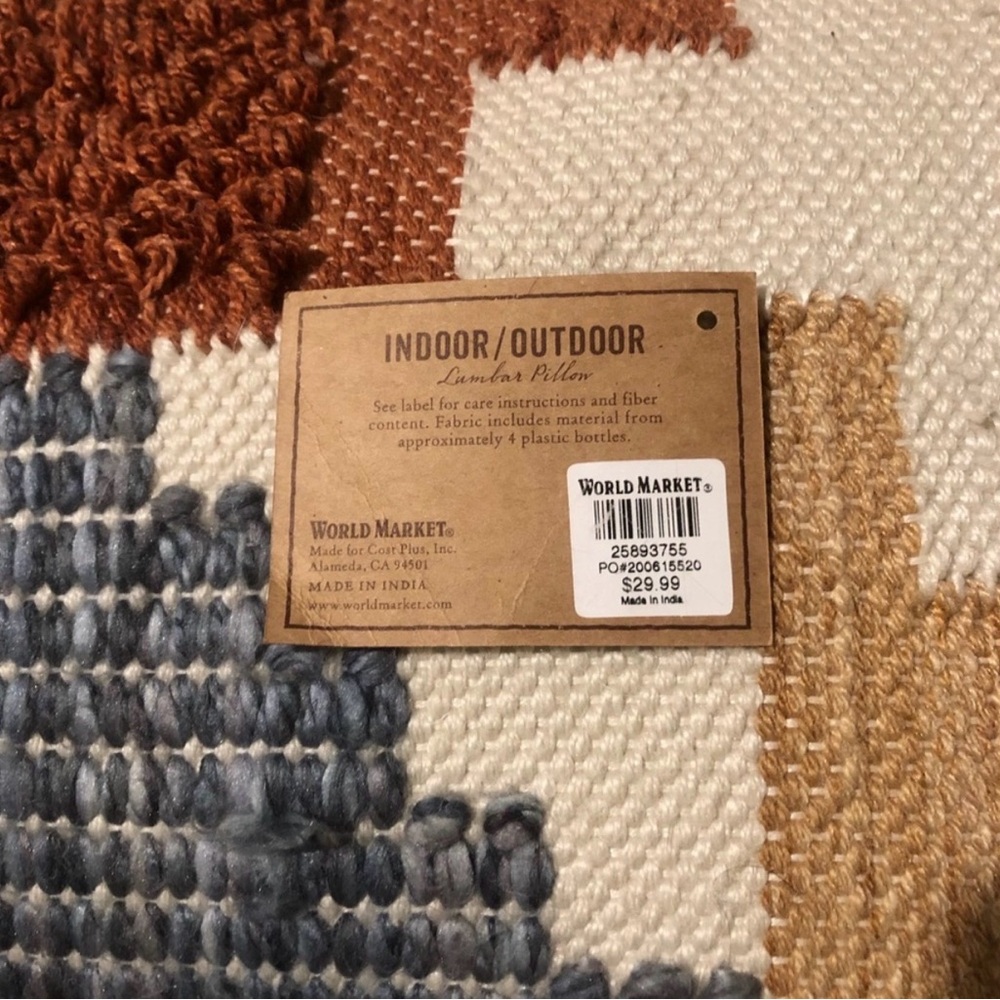 World Market Indoor/Outdoor Lumbar Pillows - Set of 2 - Picture 4 of 5